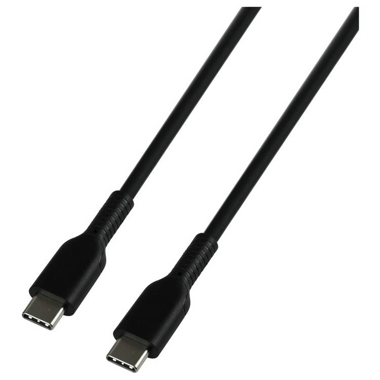 USB-C to USB-C cable 1m black, UK version