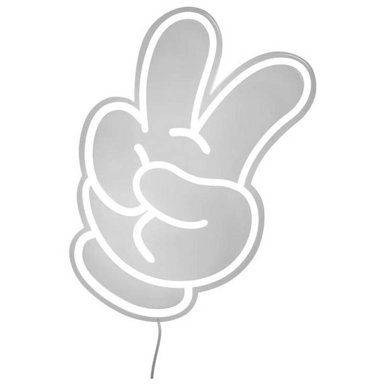 Yellowpop Disney Glove Peace LED neon sign 30cm - British product