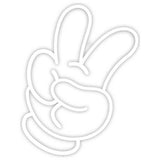 Yellowpop Disney Glove Peace LED neon sign 30cm - British product