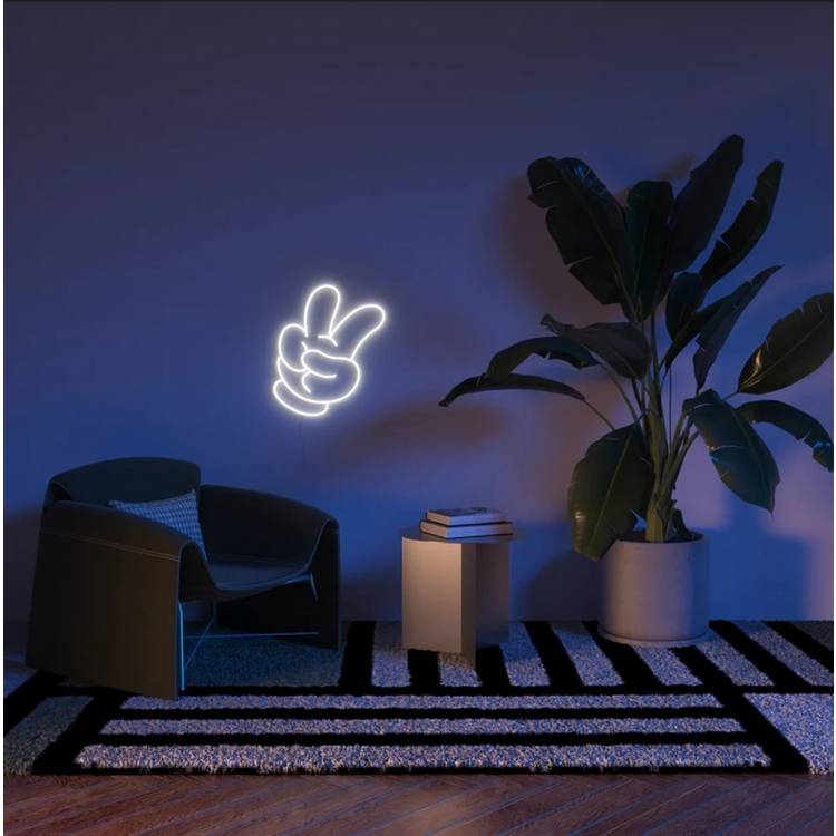Yellowpop Disney Glove Peace LED neon sign 30cm - British product
