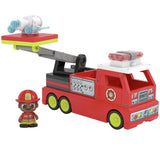 Tile Town Fire Truck Set with magnetic tiles and firefighter figure (British brand)
