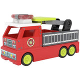 Tile Town Fire Truck Set with magnetic tiles and firefighter figure (British brand)