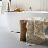 Argos Home bee bath sheet beige 100% cotton 550gsm (British brand)