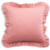 Habitat plain ruffle cushion in rose 43x43cm (British brand)