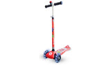 Zinc Light Up Racecar scooter red - British product