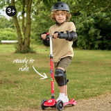 Zinc Light Up Racecar scooter red - British product