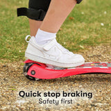 Zinc Light Up Racecar scooter red - British product