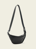 AllSaints Black Luna leather cross-body bag, UK version