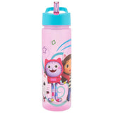 Gabby's Dollhouse pink sipper water bottle 600ml (British brand)