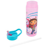 Gabby's Dollhouse pink sipper water bottle 600ml (British brand)