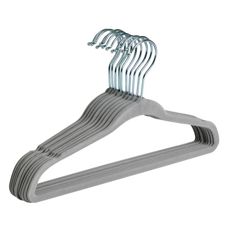 Argos Home velvet flocked kids hangers set of 10, imported from the UK