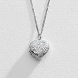 Argos Moon & Back Sterling Silver Heart Locket- Buy online at McGrocer