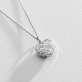Moon & Back sterling silver heart locket, UK version