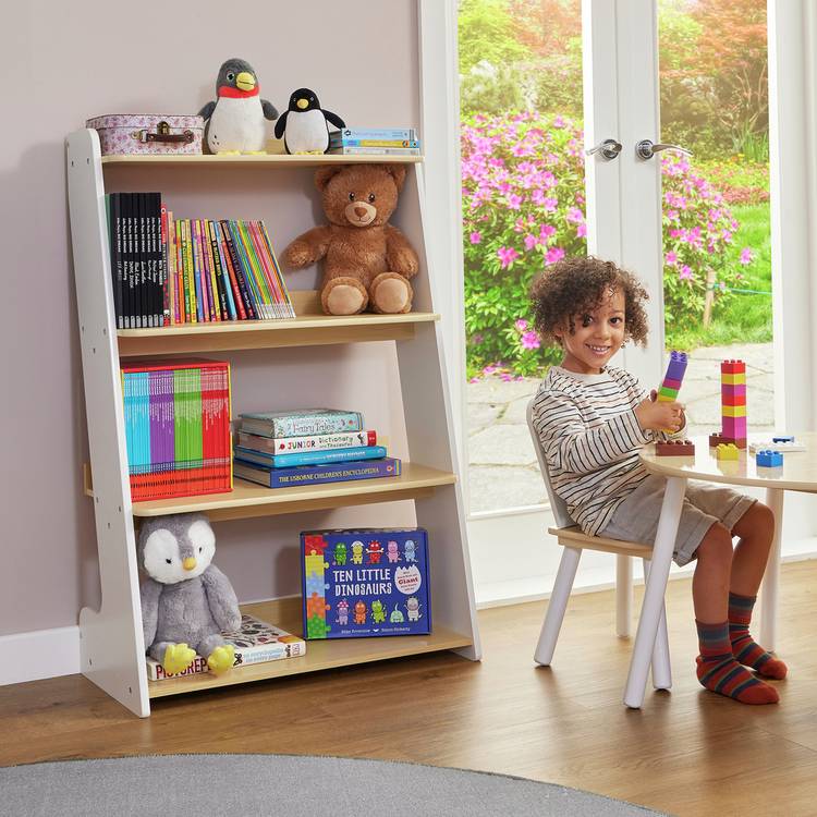 Liberty House kids bookcase white and oak (British brand)