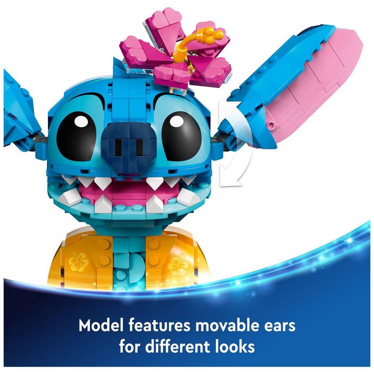 LEGO Disney Stitch buildable toy, imported from the UK