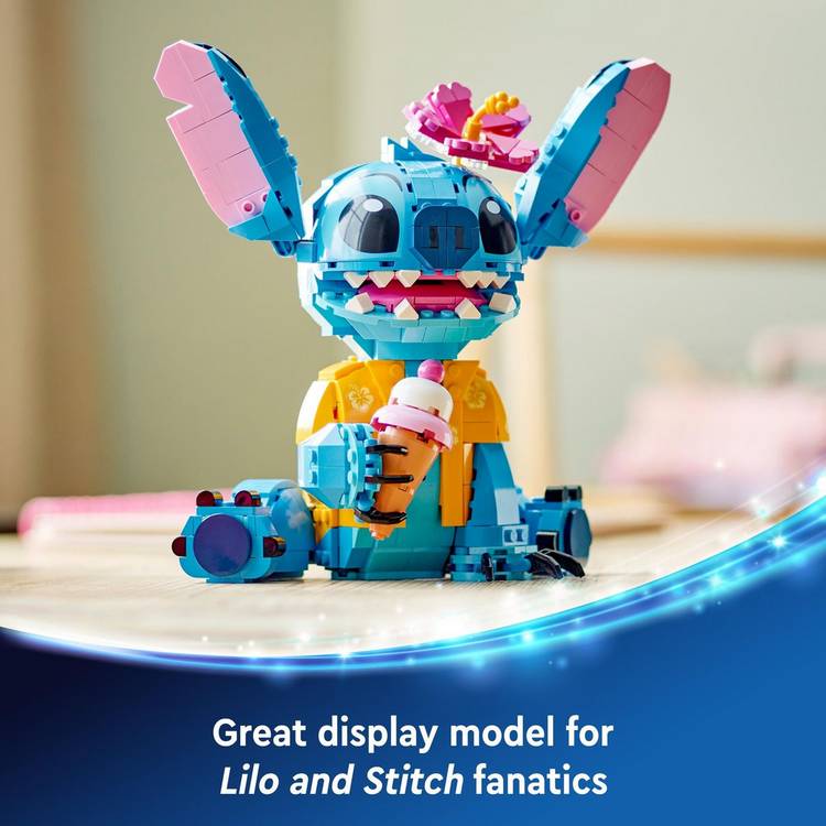 LEGO Disney Stitch buildable toy, imported from the UK