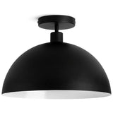 Habitat steel mushroom flush ceiling light black - British brand