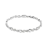 Argos Revere Sterling Silver 0.05ct tw Diamond Infinity Bracelet- Buy online at McGrocer