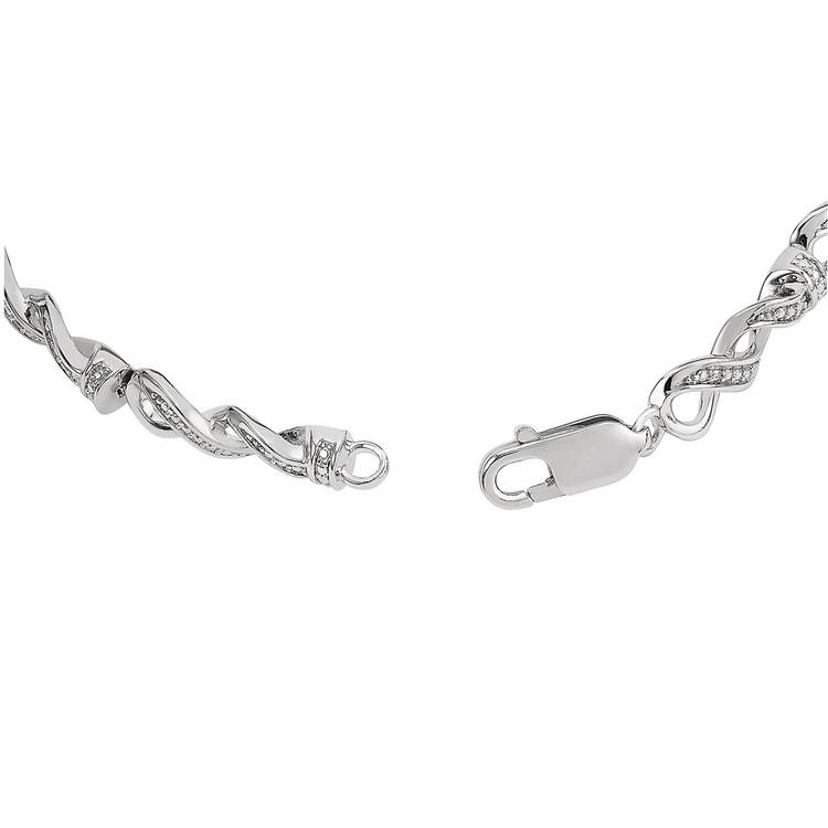 Revere diamond infinity bracelet 0.05ct - British product