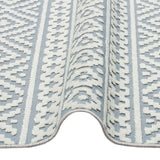Concept Looms blue indoor outdoor rug in two sizes, imported from the UK