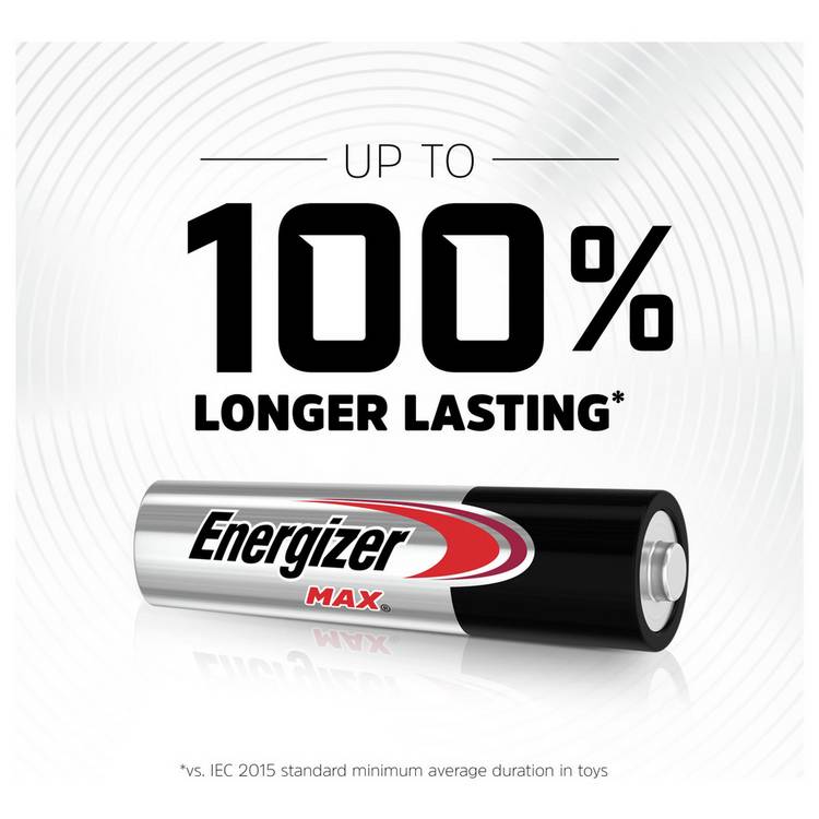 Energizer Max Alkaline AAA batteries pack of 32 (British brand)