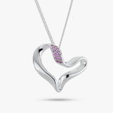 Argos Revere Created Pink Sapphire Heart Pendant Necklace- Buy online at McGrocer