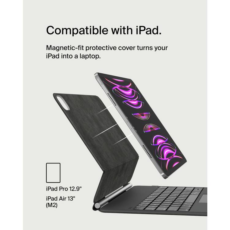 Belkin keyboard case Black for iPad Pro 12.9 (British brand)