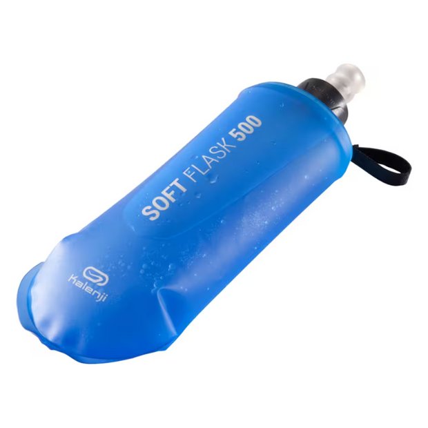 Decathlon trail running water bottle 500ml blue, imported from the UK