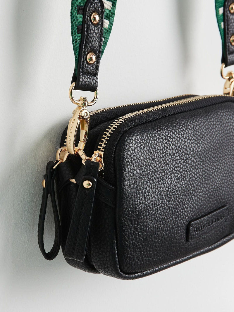 Oliver Bonas black Naha cross-body bag - British product