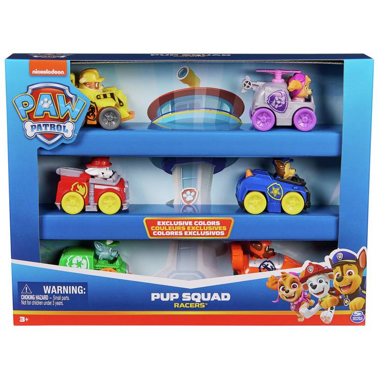 PAW Patrol Pup Squad Racer Gift Pack, UK version