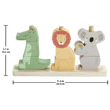 Fisher-Price wooden stack and sort animals toy 10 piece - British product
