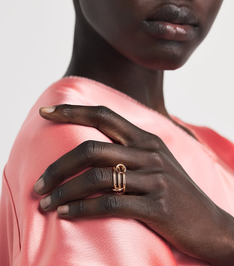 Spinelli Kilcollin Solarium ring 18k rose gold, imported from the UK