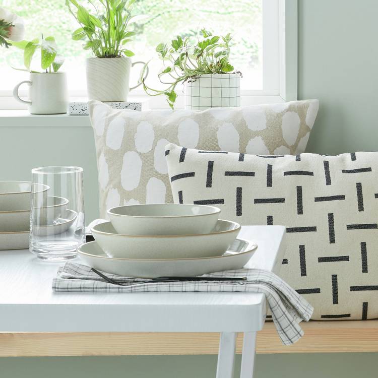 Denby stoneware pasta bowls cream 4pk, UK version