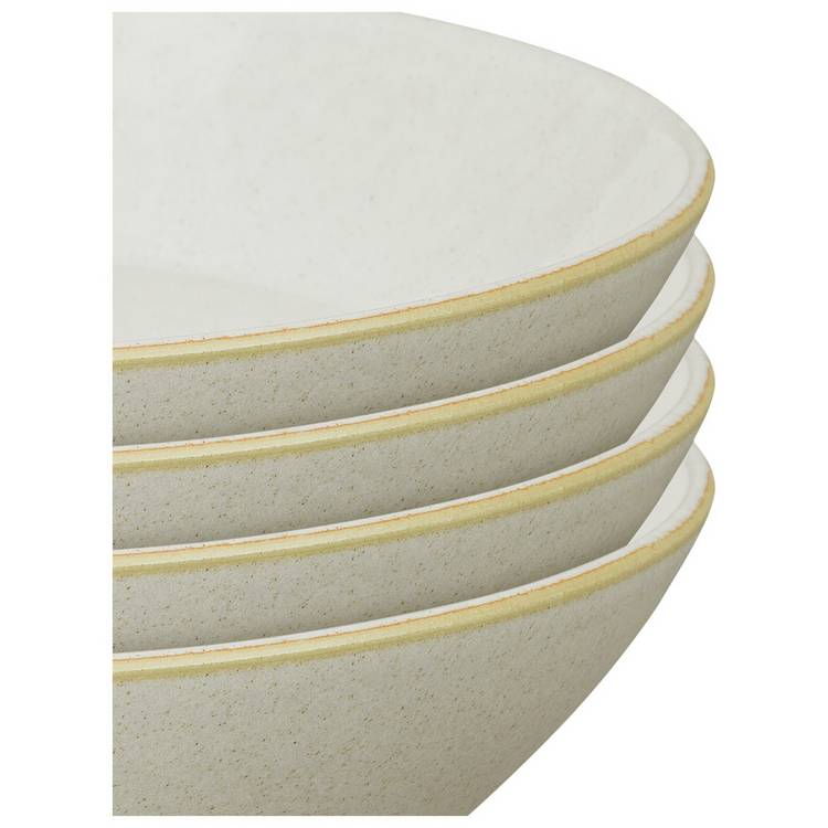 Denby stoneware pasta bowls cream 4pk, UK version