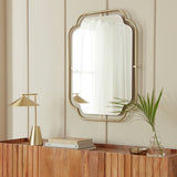 Argos Habitat Gold Art Deco Wavy Wall Mirror - 85x65cm- Buy online at McGrocer