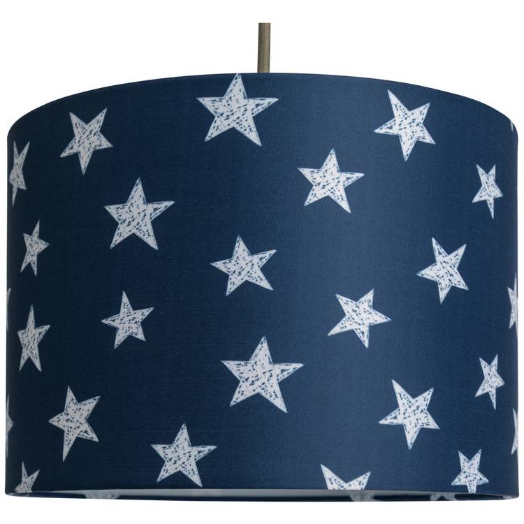 Argos Home kids navy star lampshade 25cm (British brand)