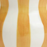 Habitat hand painted stripe vase mustard 25cm - British product