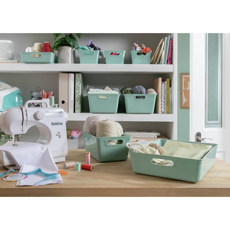 Argos Home sage mixed storage boxes 8-piece - British product