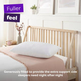 Slumberdown firm support side sleeper pillow 74x48cm, UK version