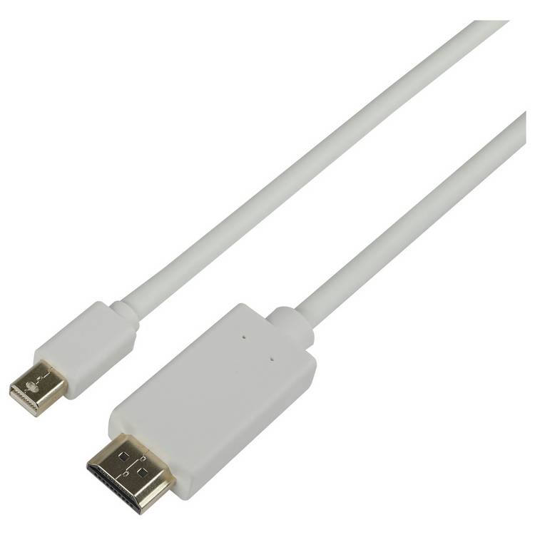 Mini DisplayPort to HDMI Cable in white, 3m length, UK version