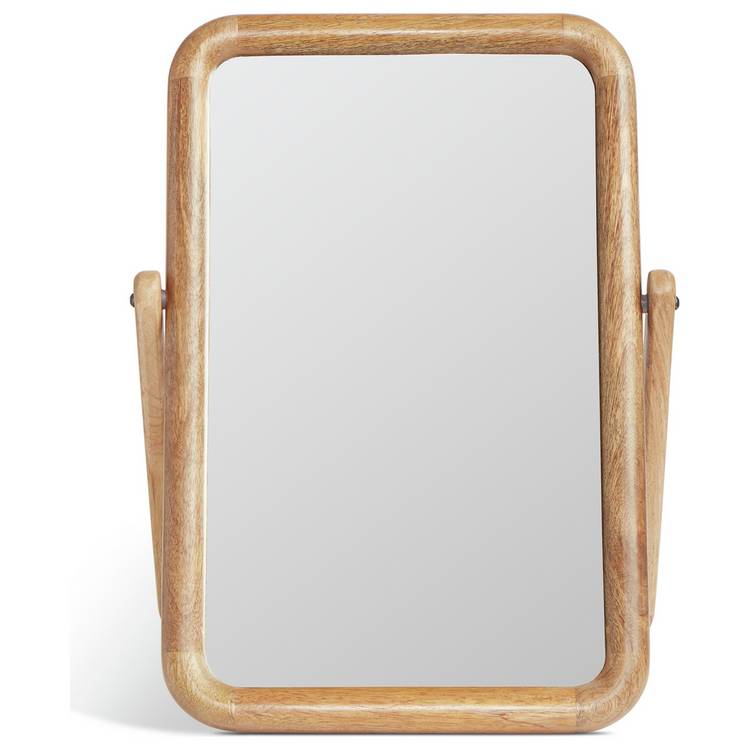 Habitat chunky mango wood dressing table mirror 53x39cm - British product