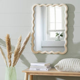Argos Habitat Solid Ash Wavy Wall Mirror - 75x55cm- Buy online at McGrocer