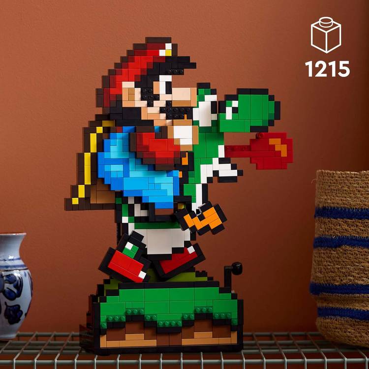 LEGO Super Mario World Mario & Yoshi set for adults 1215 pieces (British brand)