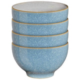 Denby stoneware nibble bowls blue set of 4, imported from the UK