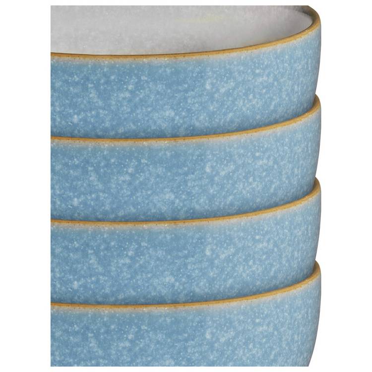 Denby stoneware nibble bowls blue set of 4, imported from the UK