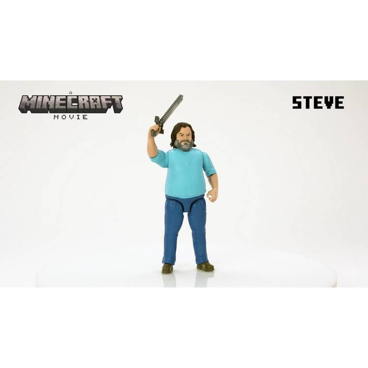 Minecraft Movie Steve action figure 12-inch, UK version