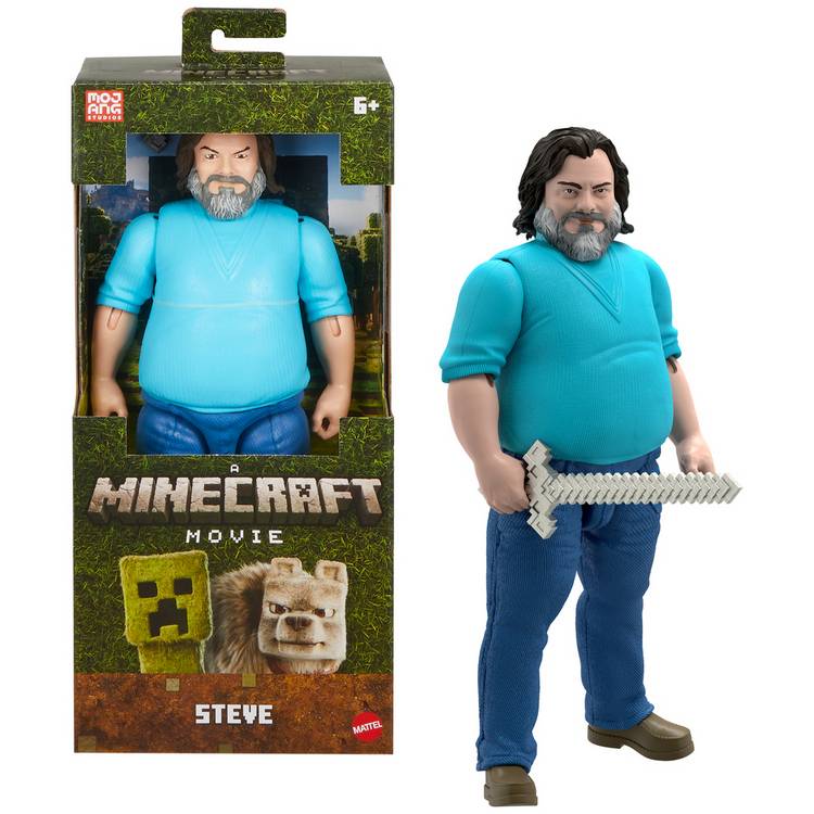 Minecraft Movie Steve action figure 12-inch, UK version