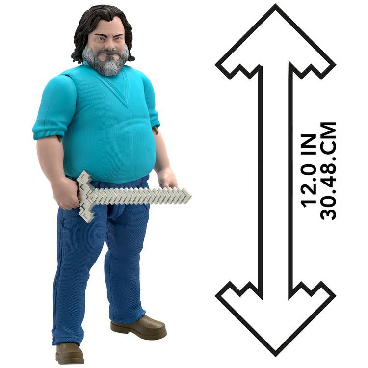 Minecraft Movie Steve action figure 12-inch, UK version