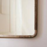 Habitat mango wood wall mirror 70x50cm, imported from the UK