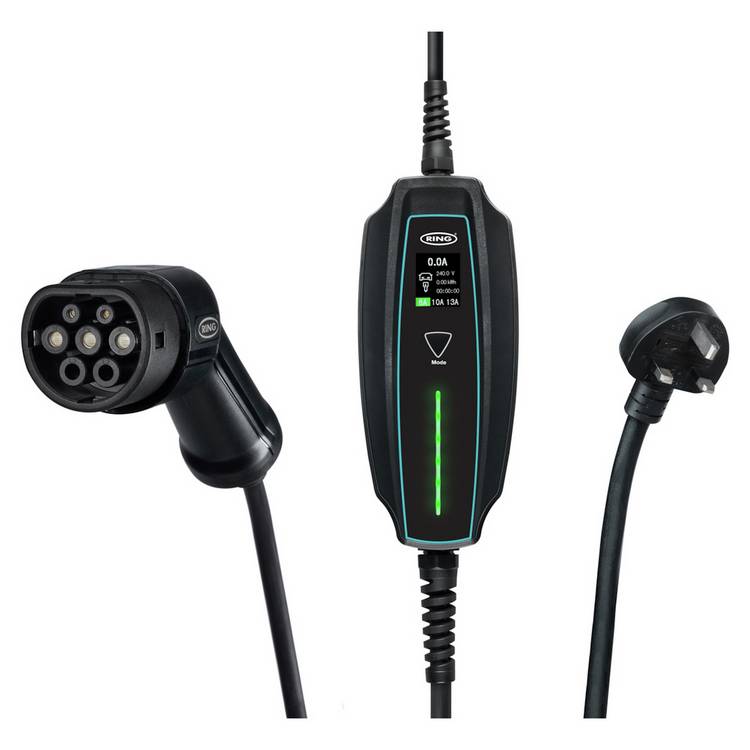 Ring EV Type 2 charging cable 3 pin, UK version